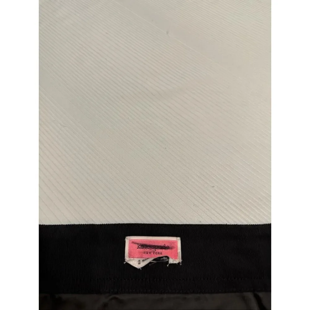 Kate Spade Black White Mini Skirt Size 2